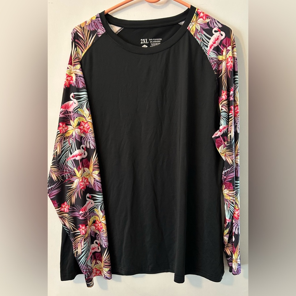 Rash Guard Fishing Under Scrub Long Sleeve Top 2XL